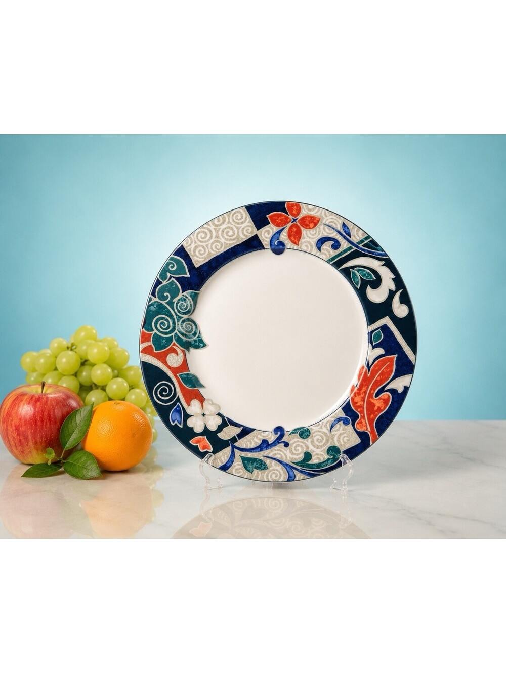 Christopher Stuart Mikasa 1990s Round Chop Platter Pasha’s Palace Optima, 12”